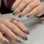 New Year Nail Designs - Tinsel Nails