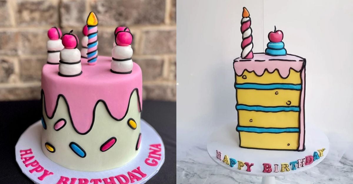 6 Birthday Cakes Illustrations - Graphics | Motion Array