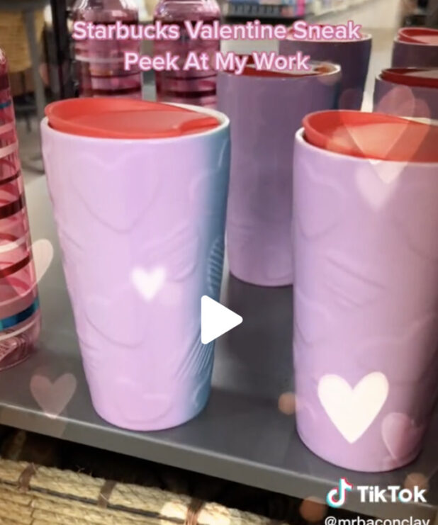 Your First Look at Starbucks' Valentine Cups for 2023 Let's Eat Cake