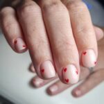 Simple Valentine Nail Designs - Teeny Tiny Hearts