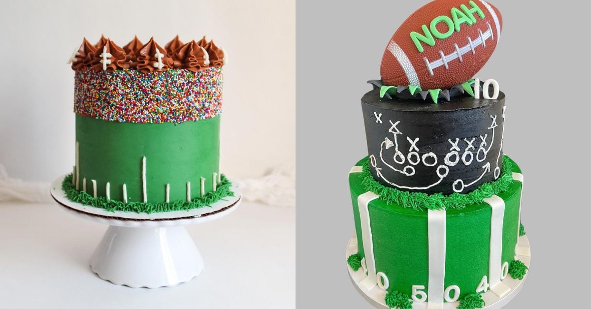 Easy Super Bowl Football Cake Party Dessert - Daily Party Dish