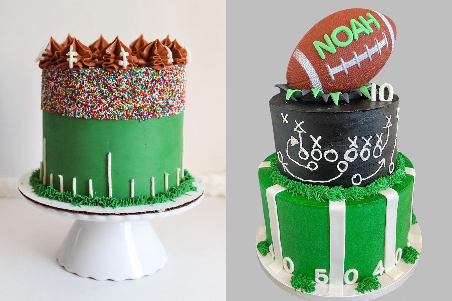 Super Easy Football cake! Follow for #momhacks #superbowltime #cakehac... |  TikTok