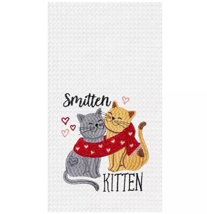 Target Valentine's Day 2023 - Smitten Kitten Valentine's Day Kitchen Towel