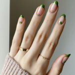 St Patricks Day Nail Designs - negative space