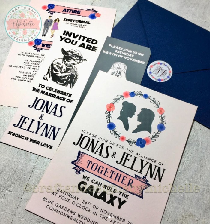 Star Wars Wedding Ideas - invitations