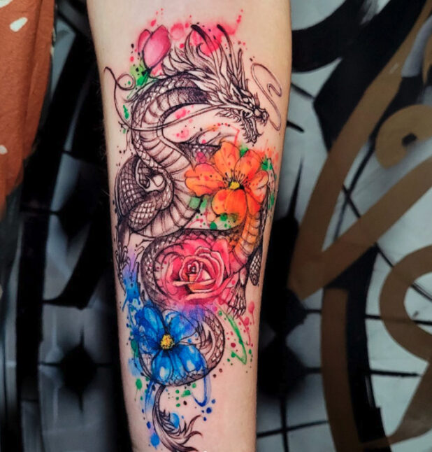 19 Watercolor Tattoo Ideas For Budding Artists - Let's Eat Cake