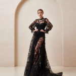 Goth wedding dresses- Peekaboo Black Lace Dress