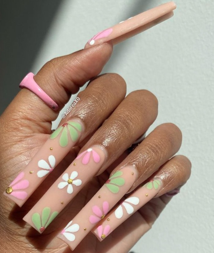 Spring nail deigns- floral nails