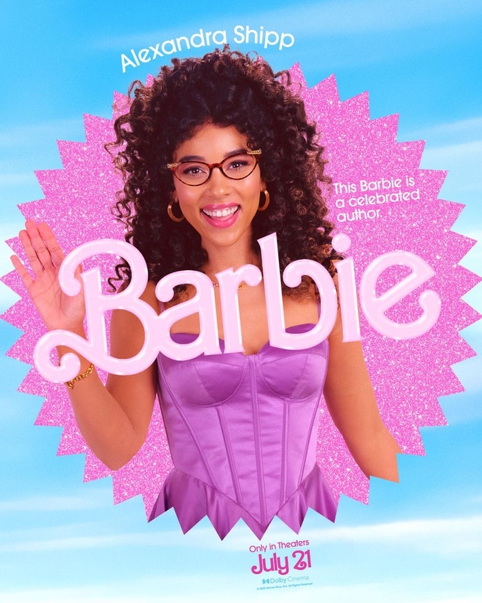 Barbie Movie Posters Characters - Alexandra Shipp Author Barbie