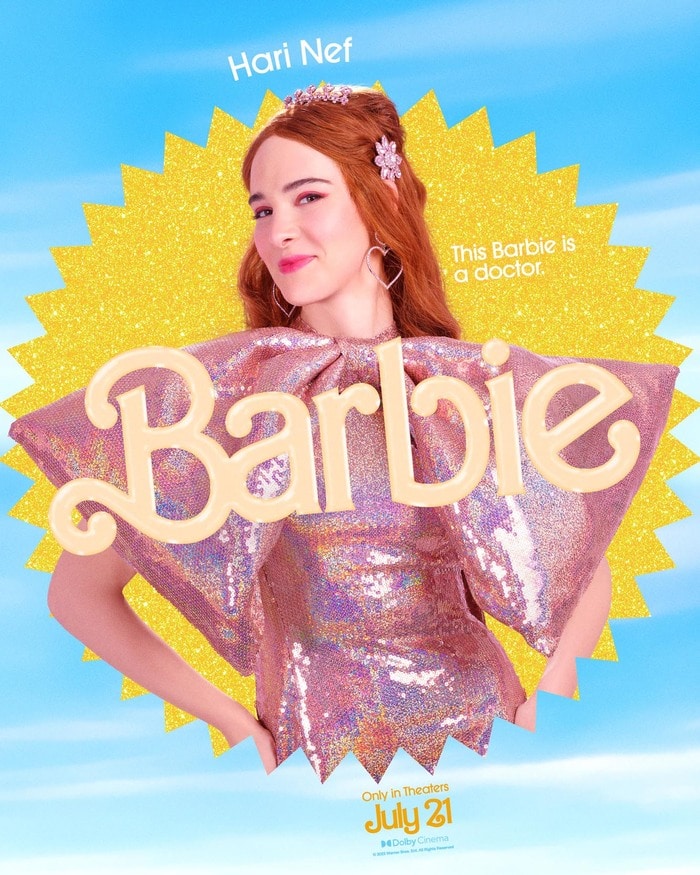 Barbie Movie Posters Characters - Hari Nef Doctor Barbie