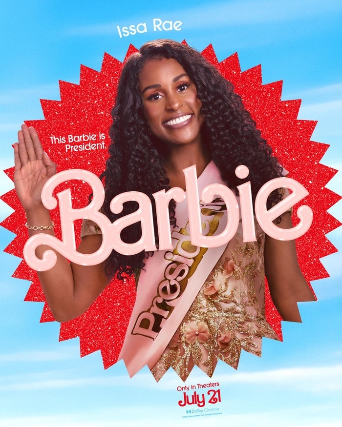 Barbie Movie Posters Characters - Issa Rae President Barbie