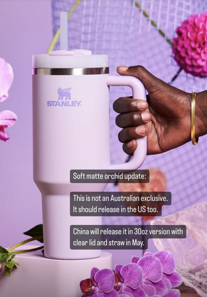Stanley releases its Orchid Soft Matte Quencher H2.0, where to get yours 