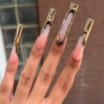 Summer Nail Trends 2023 - gold chrome