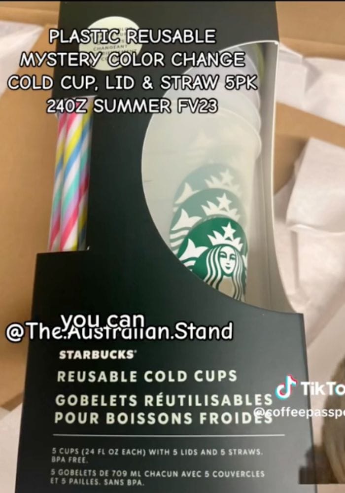 Starbucks Iced Reusable to Go Summer Cold Venti Cup 24 oz, Size: 24 fl oz, Beige