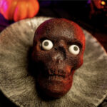 Disney Halloween food - Skull Brownie