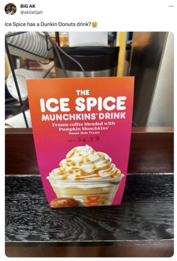 Ice Spice is Collaborating with Dunkin on a New Drink - Let's Eat Cake