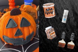 how to decorate a halloween cake