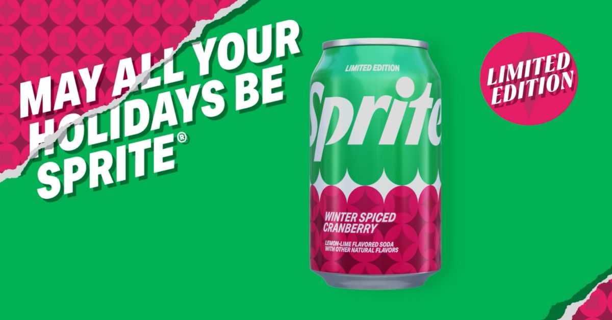 Sprite Releases LimitedEdition Holiday Flavor for 2023 Let's Eat Cake