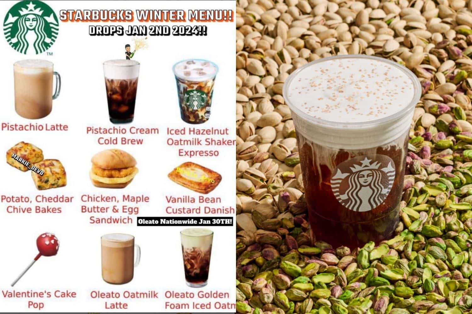 Starbucks Winter Menu 2024 
