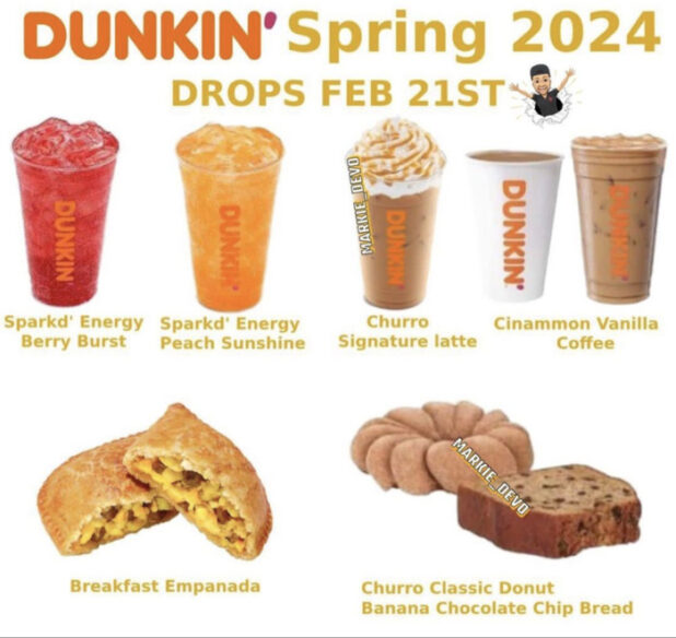 Dunkin's Spring Menu Has Arrived with a Churro Latte Let's Eat Cake