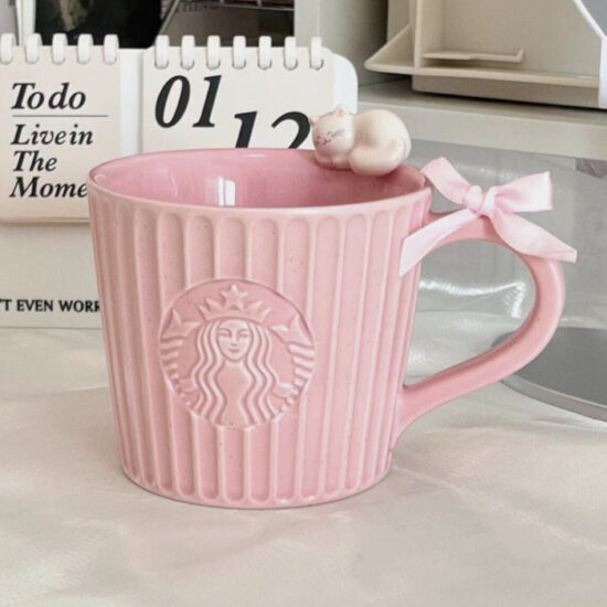 Starbucks Released a Pink Stanley Cat Cup for Valentine's Day Let's
