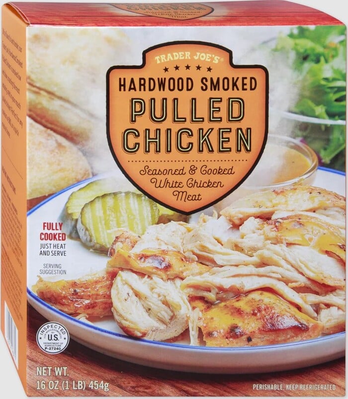 Trader Joe's New January 2024 - Hardwood Smoked Pulled Chicken