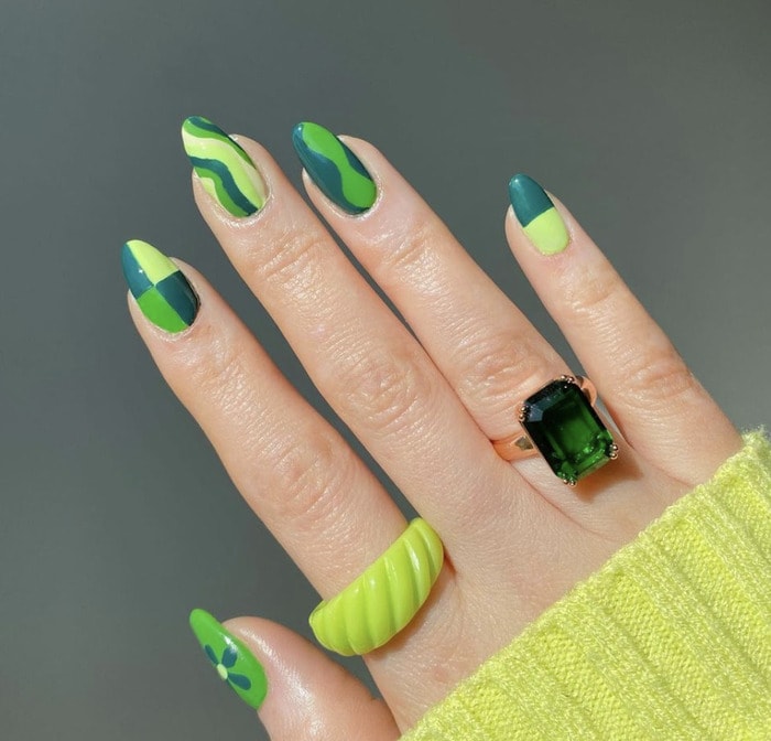 28 Green Nails That Will Make Everyone Envious - Let's Eat Cake
